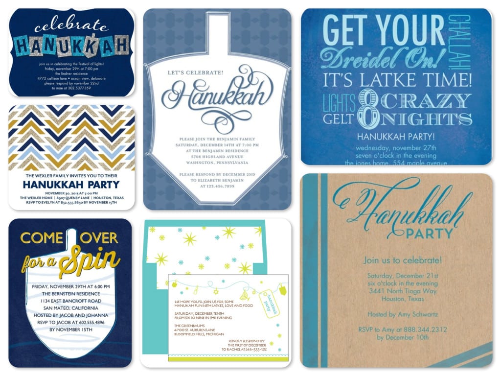 Best Hanukkah Party Invitations