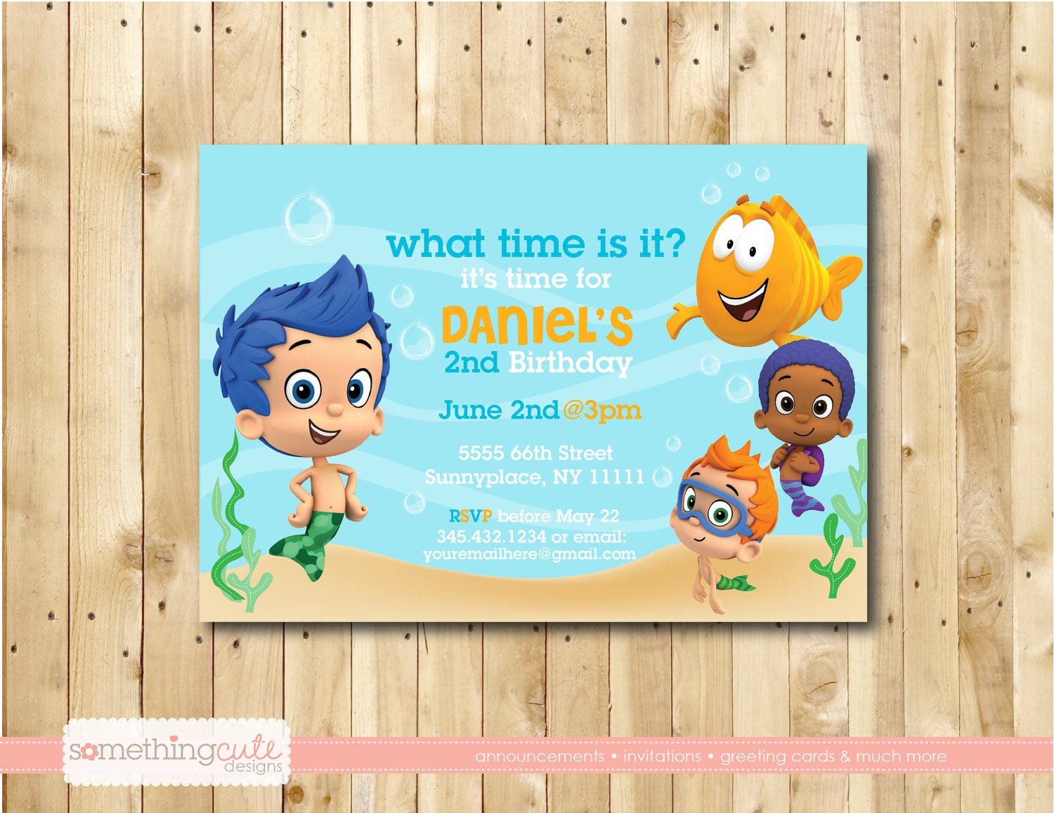 Bubble Birthday Party Invitations Gallery