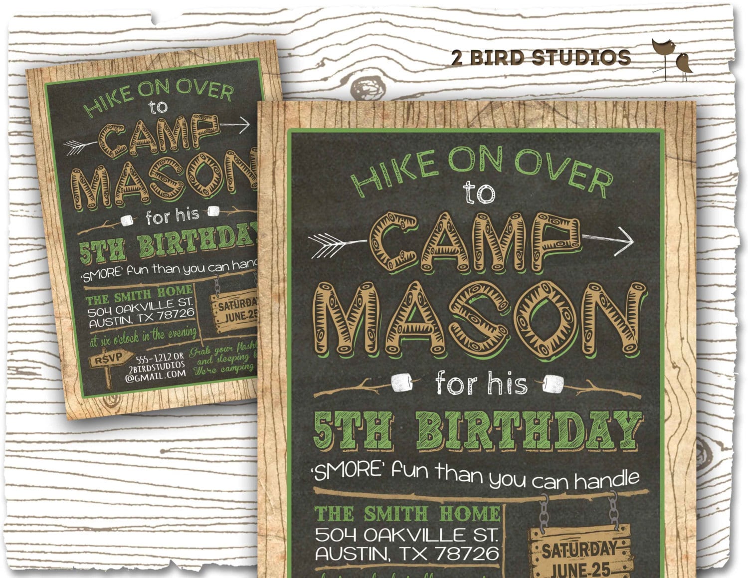 Camping Invitation Camping Party Invitation Camping Birthday