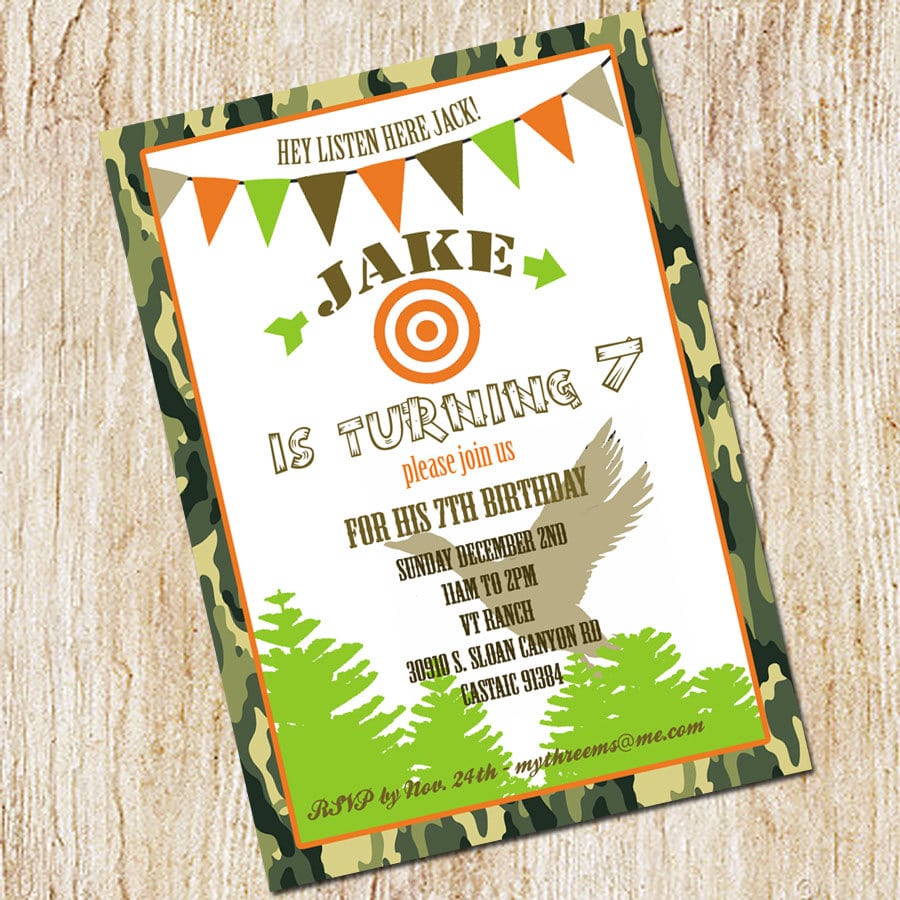 Duck Dynasty Invitation