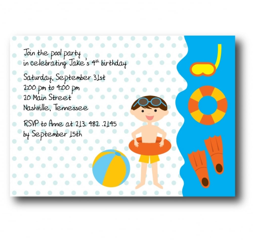 Email Birthday Invite Template