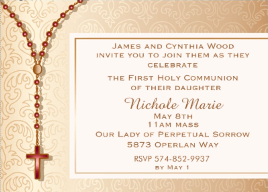 First Communion Party Invitations New Designs For 2018