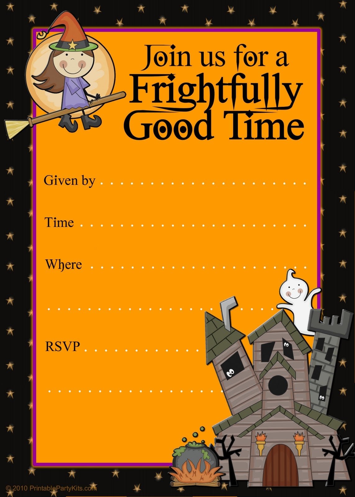 Free Halloween Flyer Invitations Printable