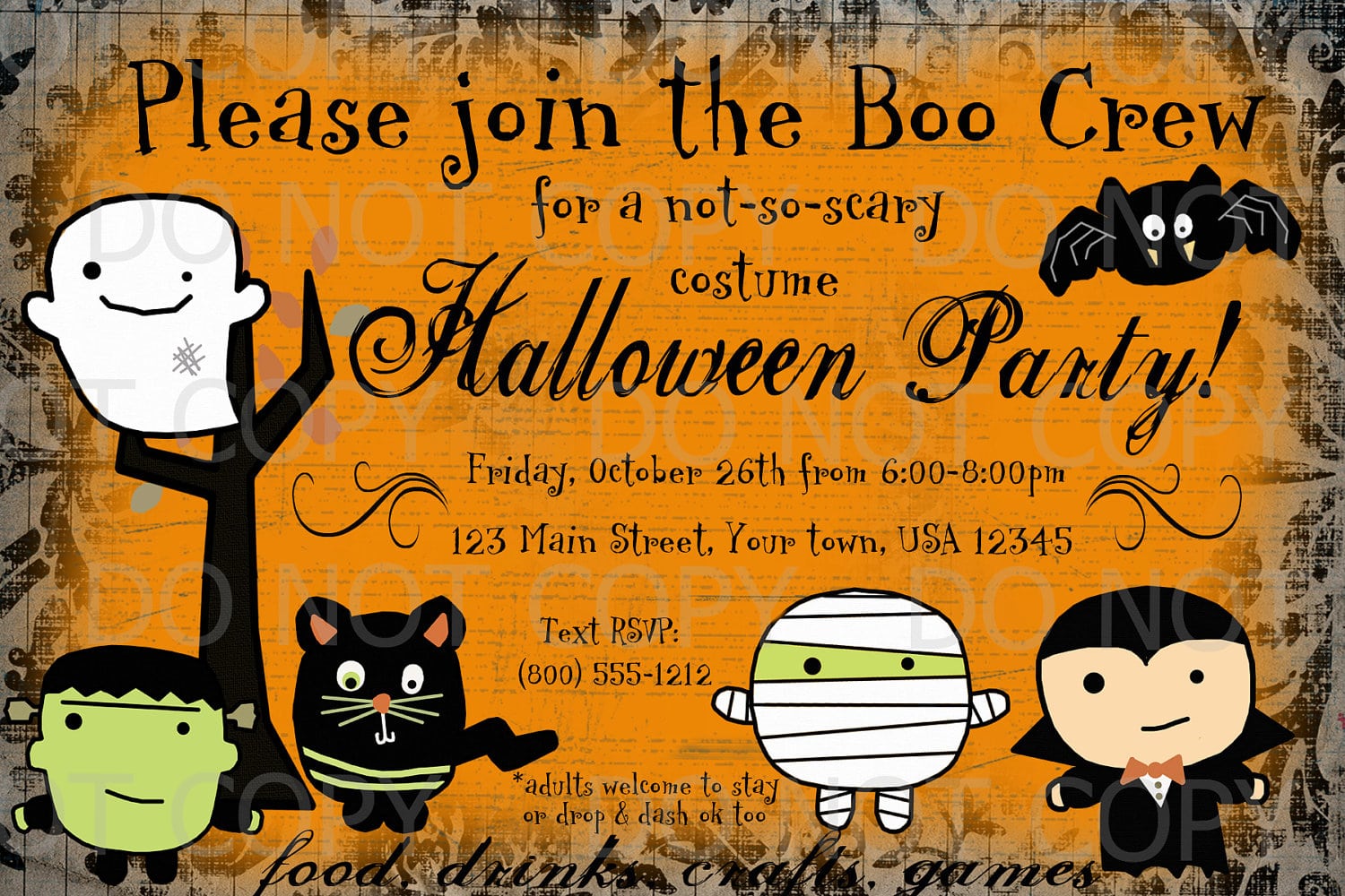 Free Halloween Party Invitation Templates Free Halloween Party