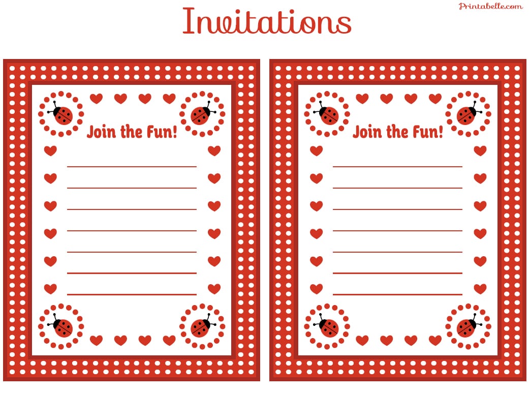 Free Ladybug Party Printables From Printabelle