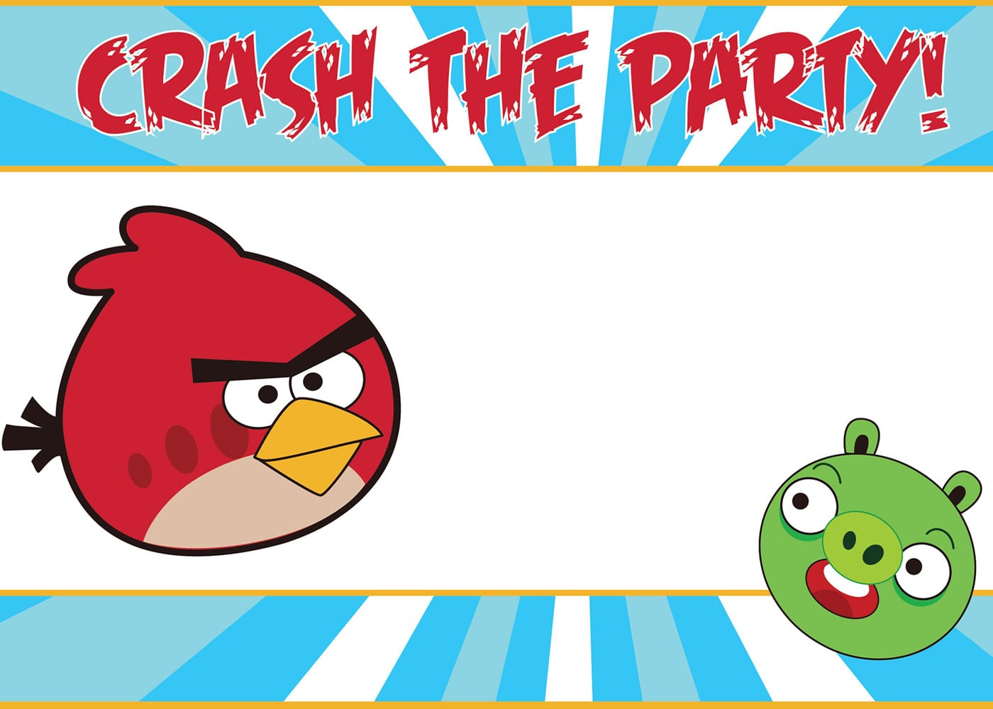 Free Printable Angry Birds Party Invitations