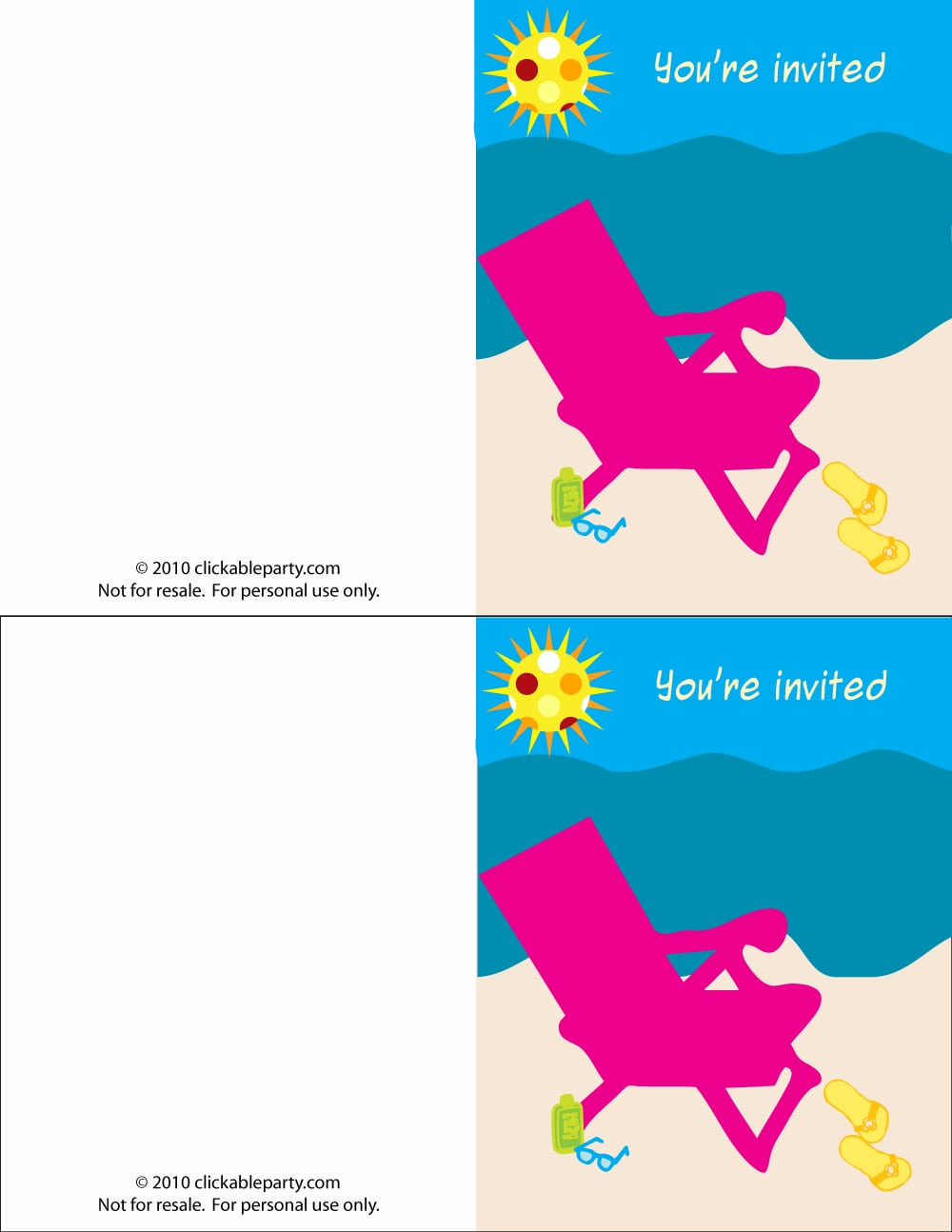 Free Summer Party Printables From Clickable Party