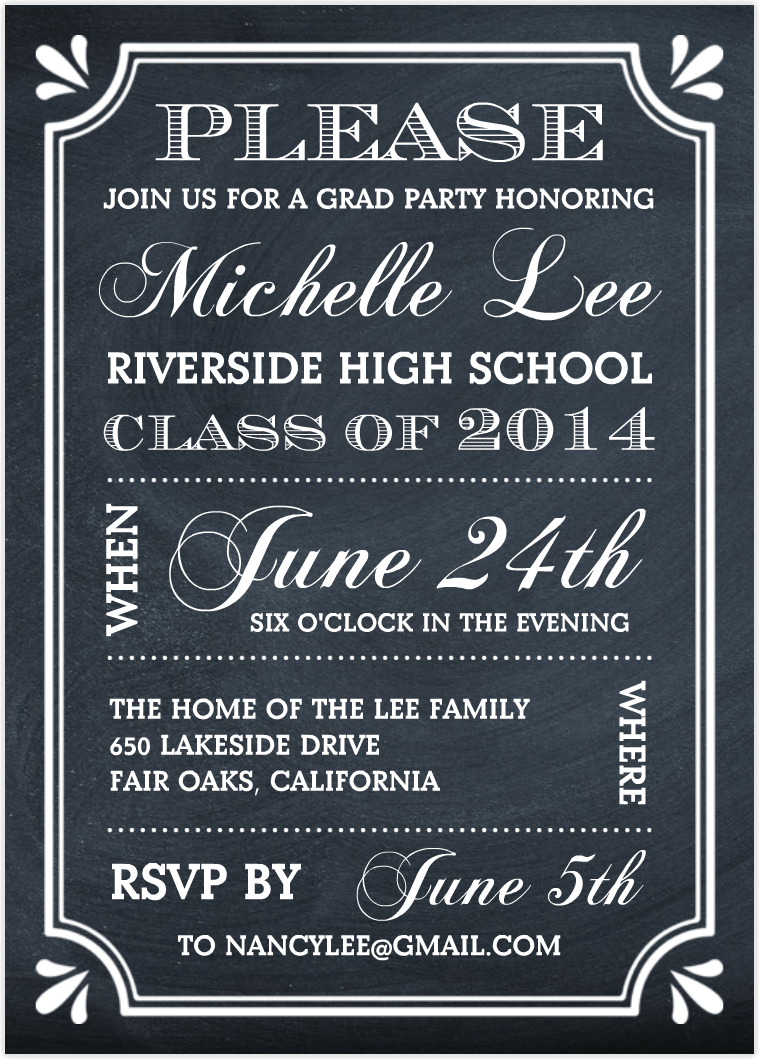 Graduation Party Invite