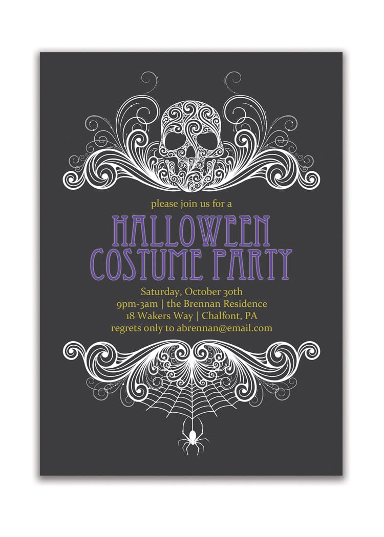 Halloween Party Invitations Adults