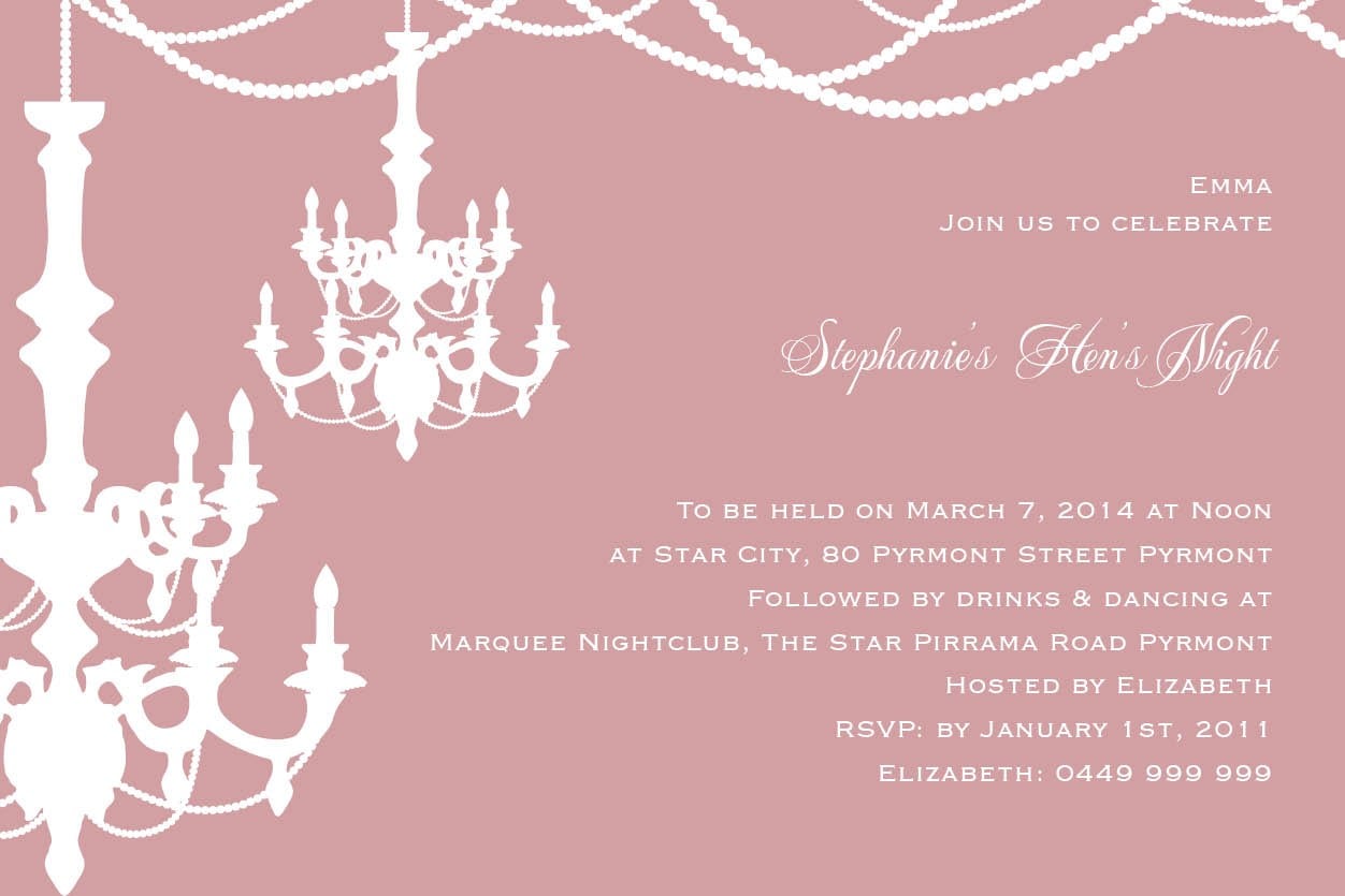 Hen Party Invitation Wording Image Collections