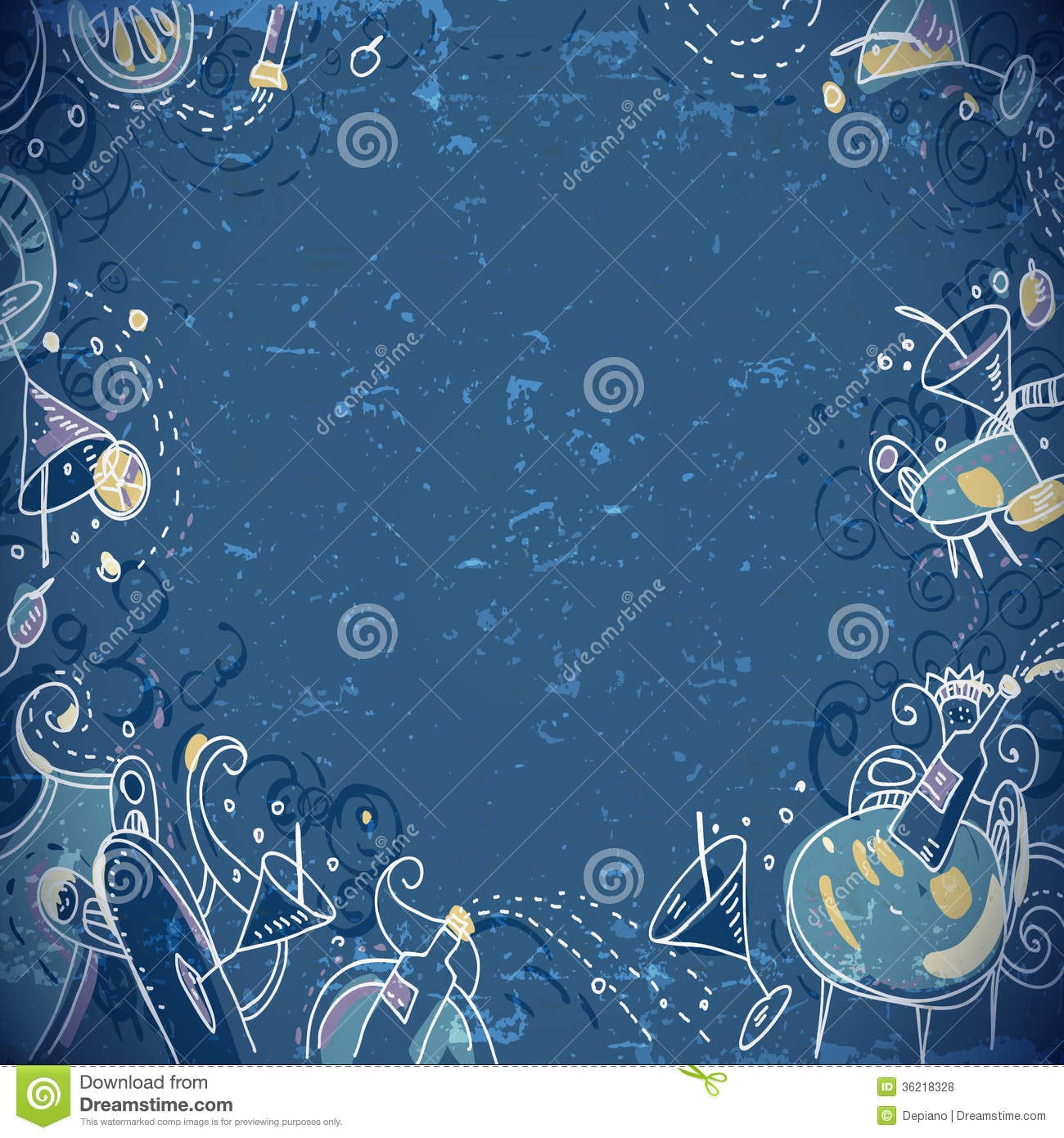 Invitation Card To Cocktail Party Stock Vector