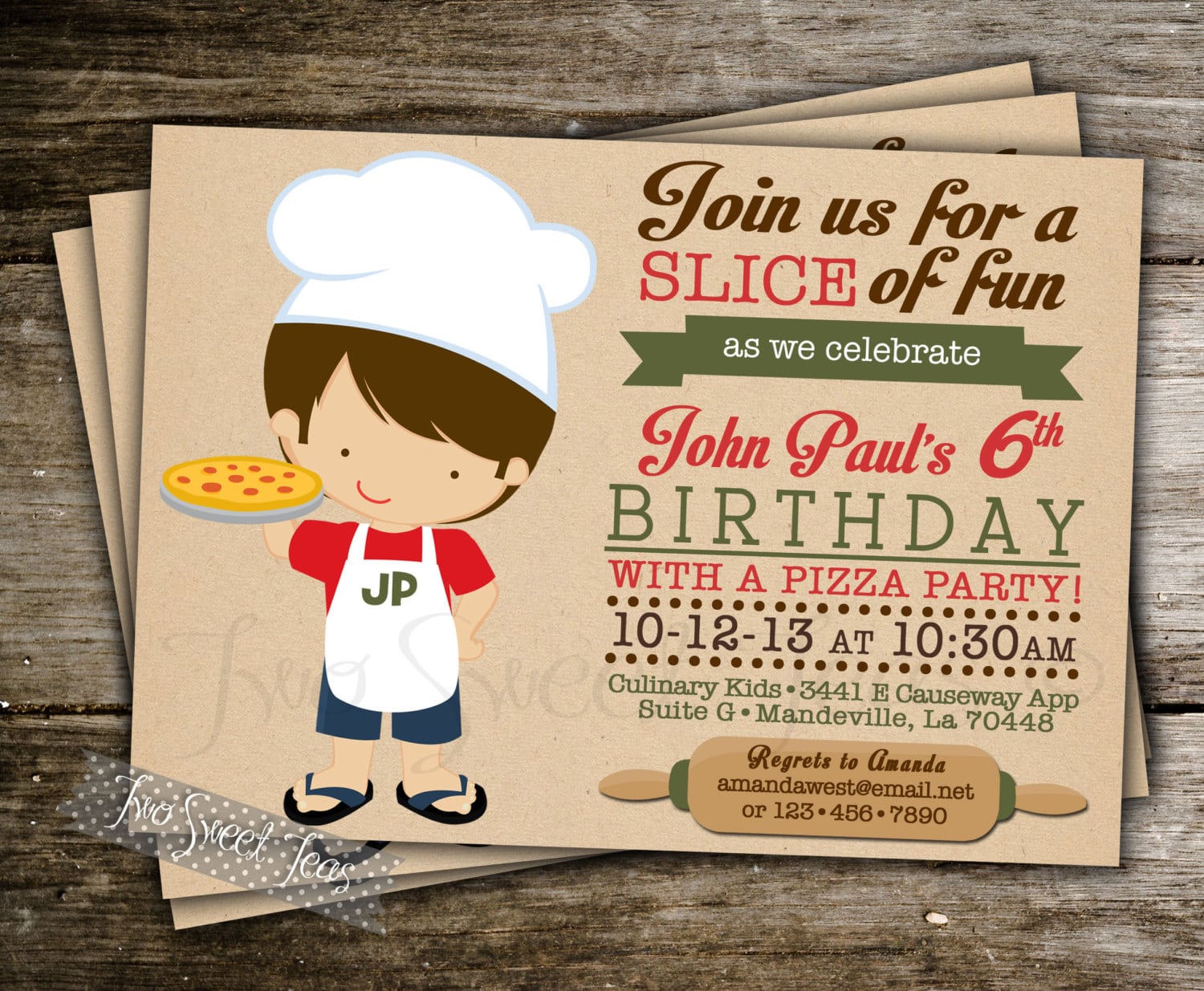 Italian Party Invitations