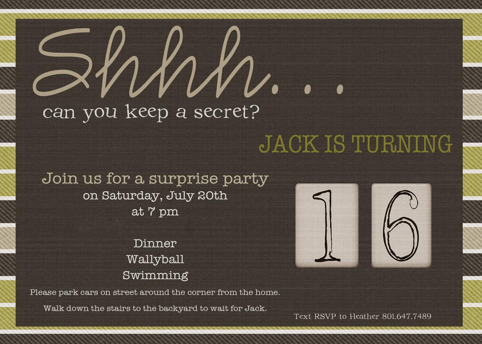Mens Party Invitations Gallery