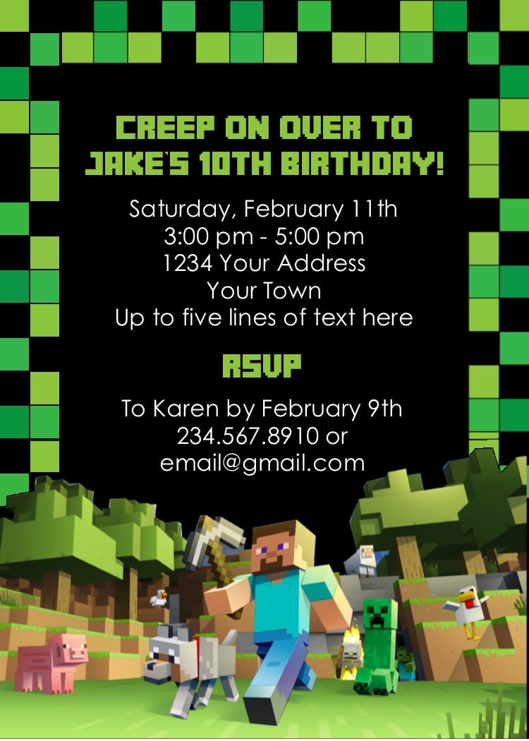 Minecraft Party Game