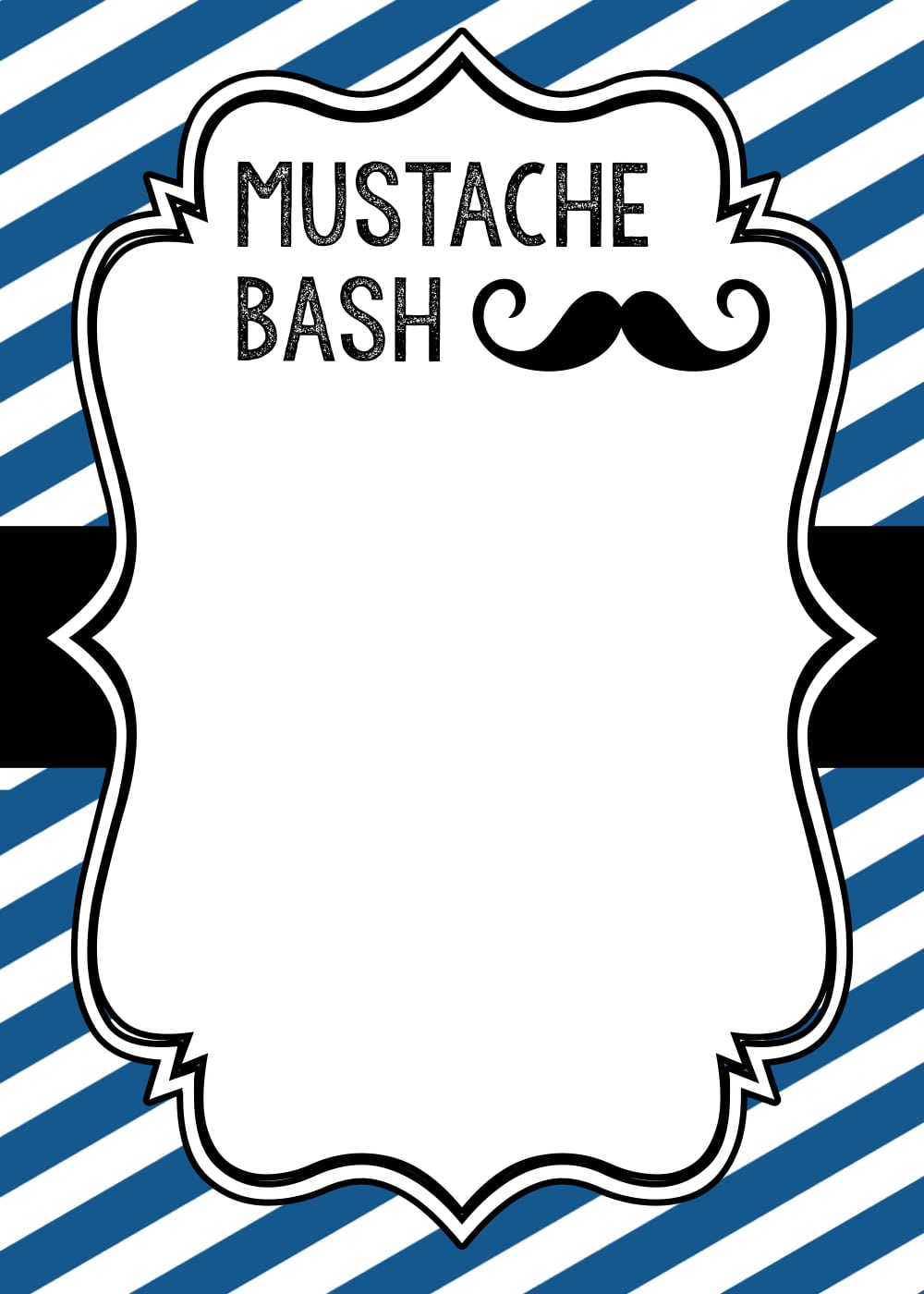 Mustache Party  Baby Shower Or Birthday Invite