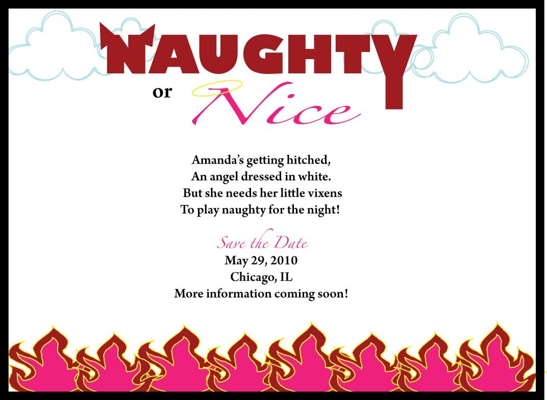 Naughty Or Nice Bachelorette Party
