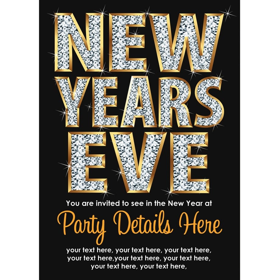 Party Invitations Terrific New Years Eve Party Invitations High