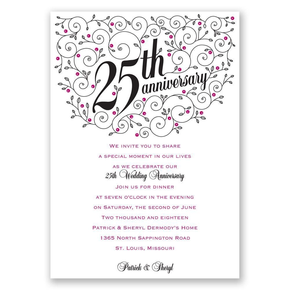 Personalized Anniversary Invitations   Personalized Wedding