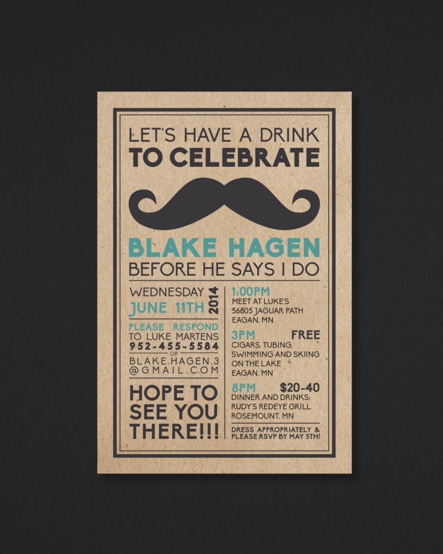 Printable Bachelor Party Invitation