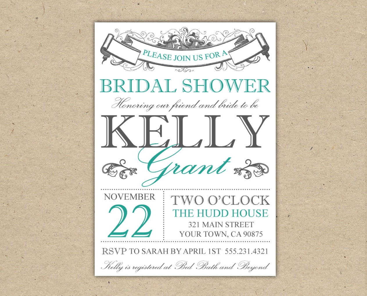 Printable Bridal Shower Invitations