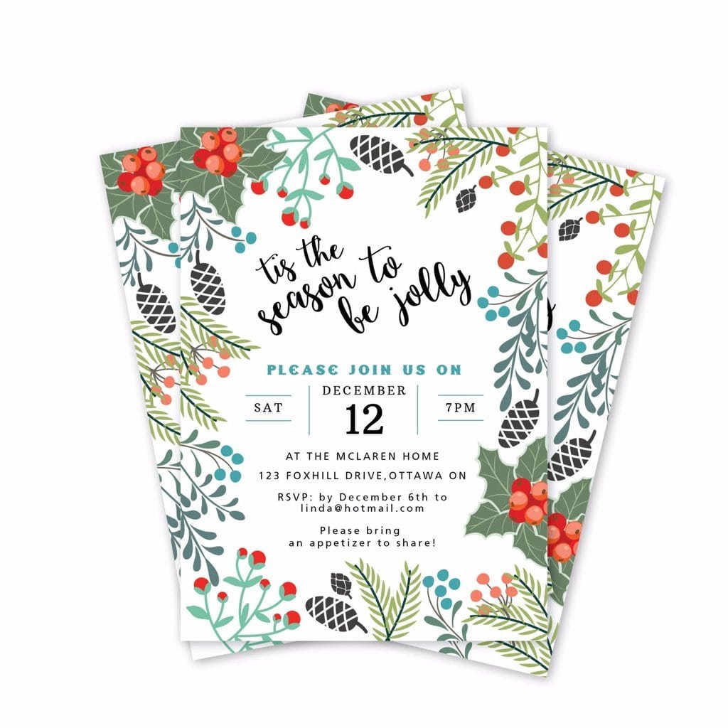 Printable Holiday Party Invitations