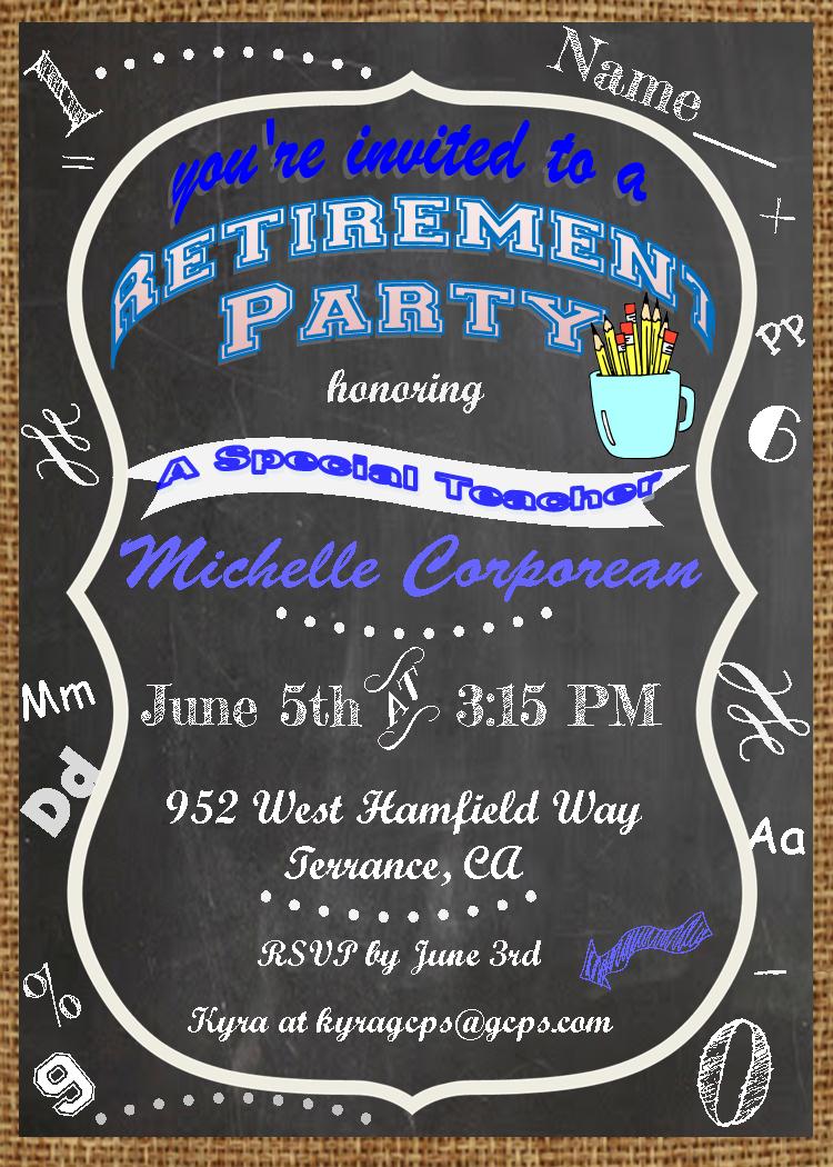 Retirement Party Invitations