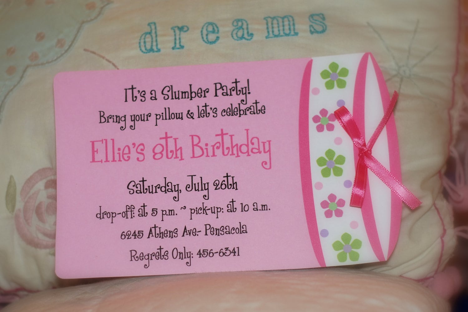Slumber Party Invitations