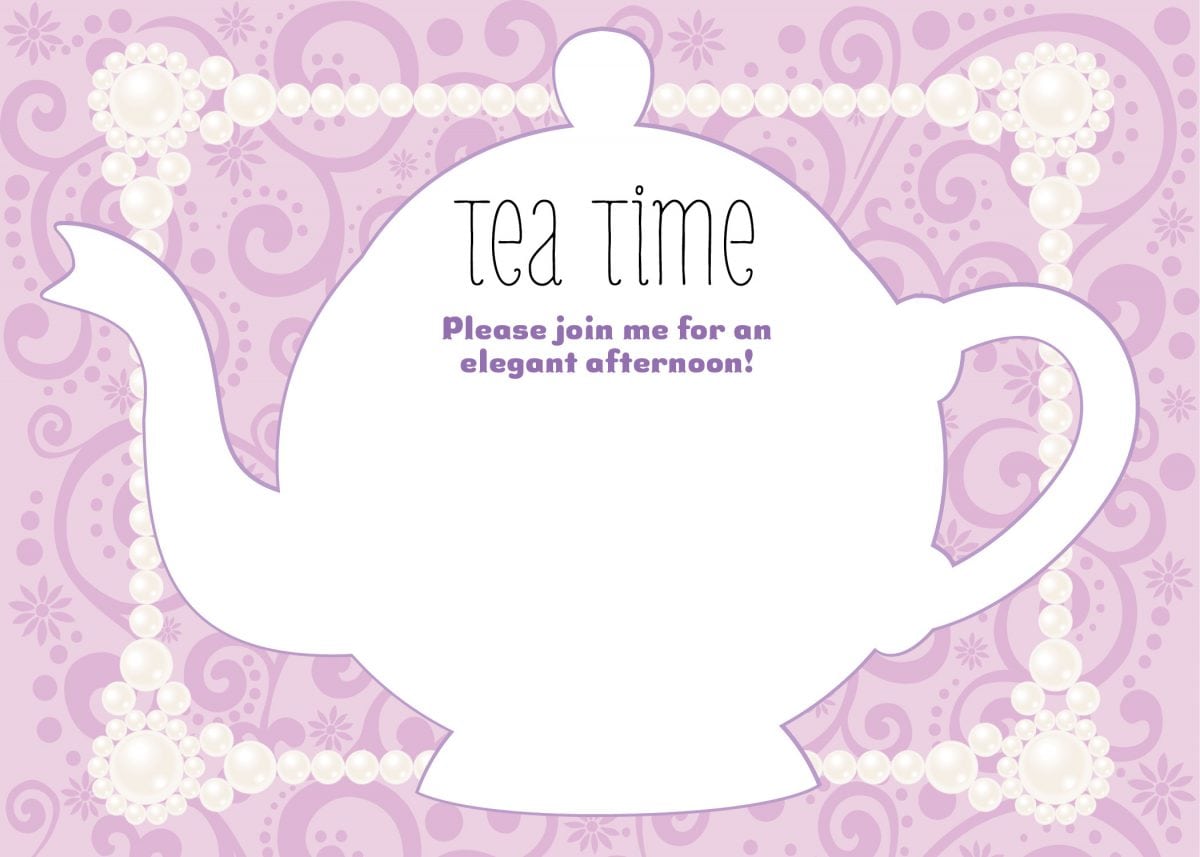 Teapot Party Invitations