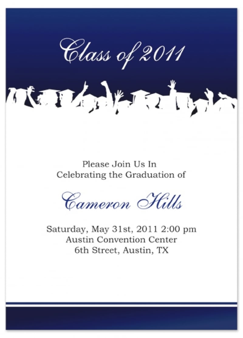 Templates   Printable College Graduation Party Invitations