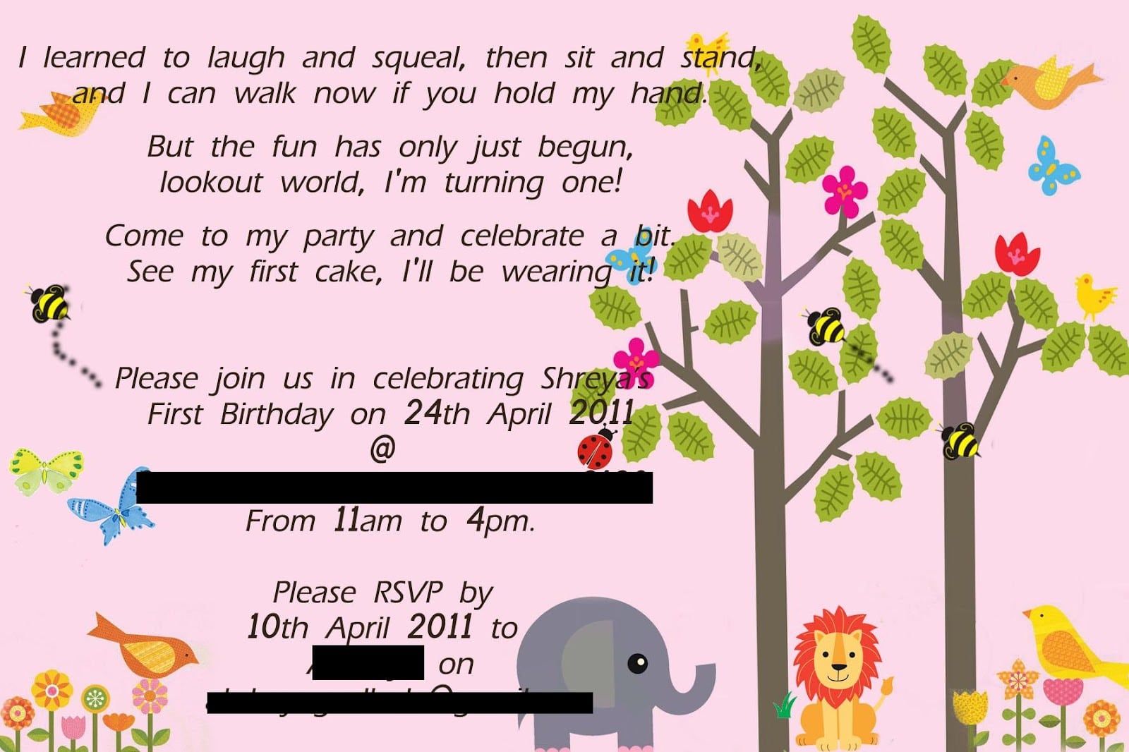 The Craft Gallery   Birthday Party Invitations