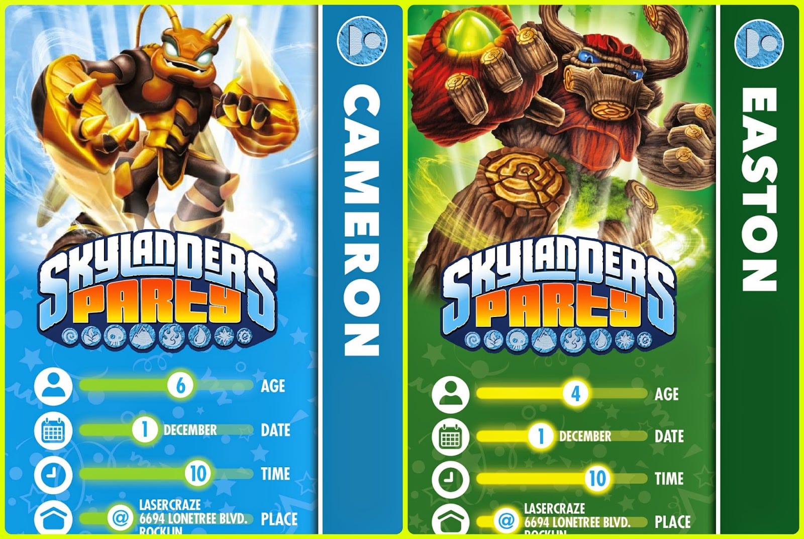 The Crazy Chaotic House  Boys' Skylander Birthday Party