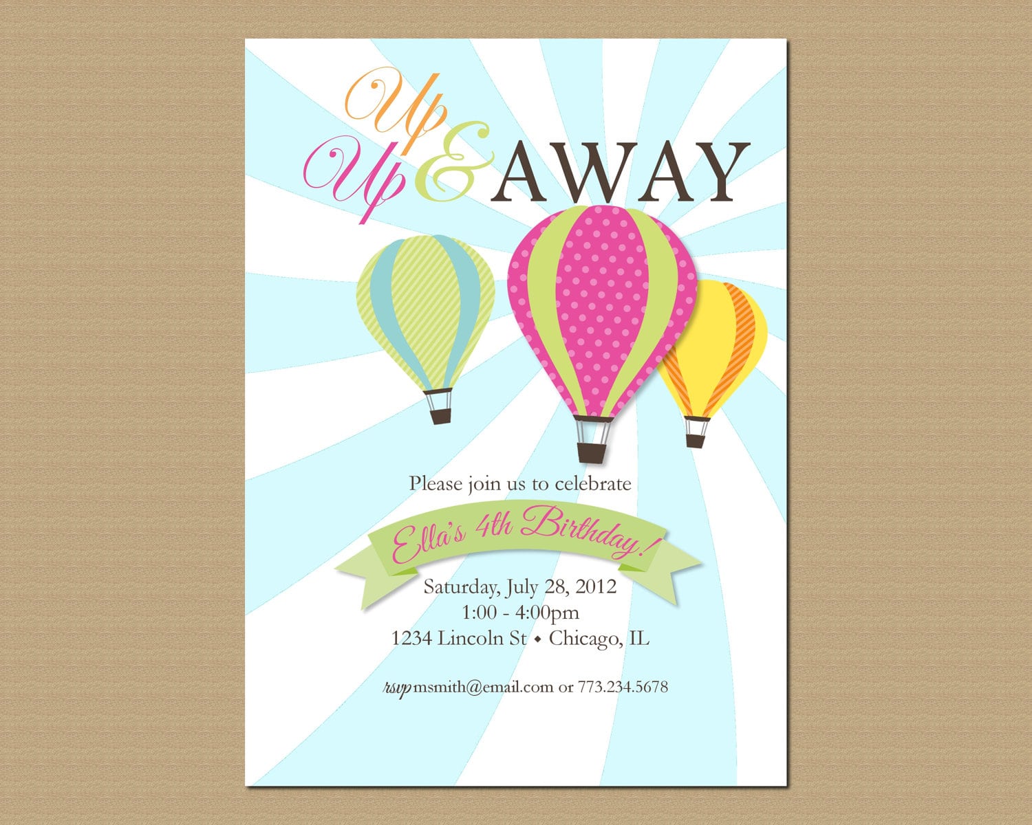Themes Baby Shower   Printable Hot Air Balloon Baby Shower