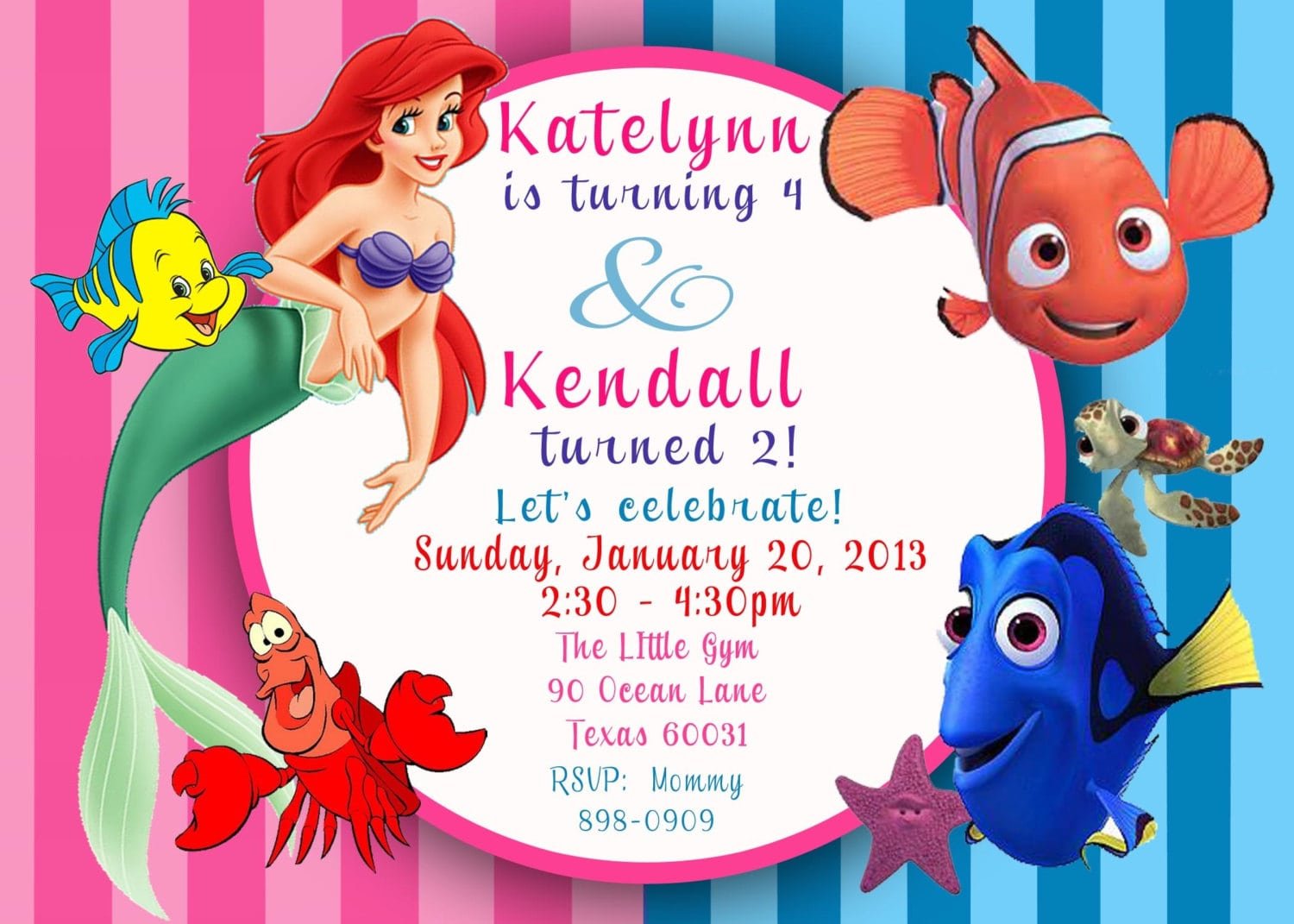 Top 14 Little Mermaid Birthday Party Invitations