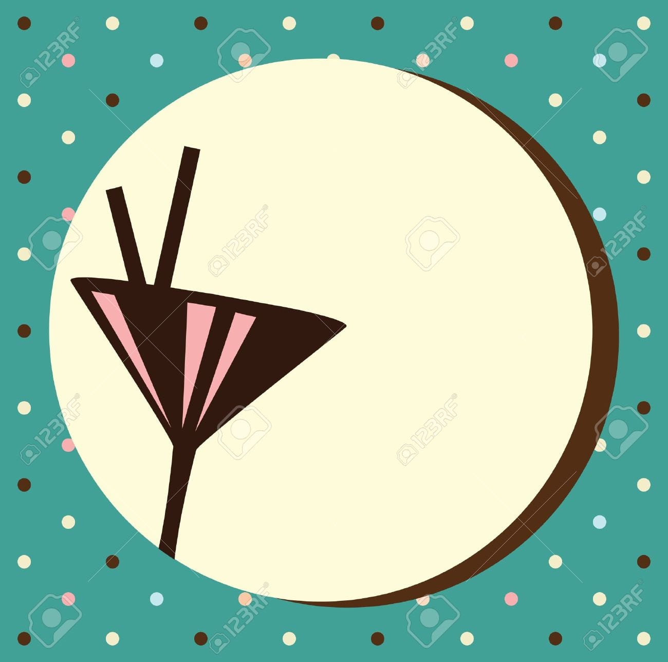 Vintage Cocktail Party Invitation,template Royalty Free Cliparts
