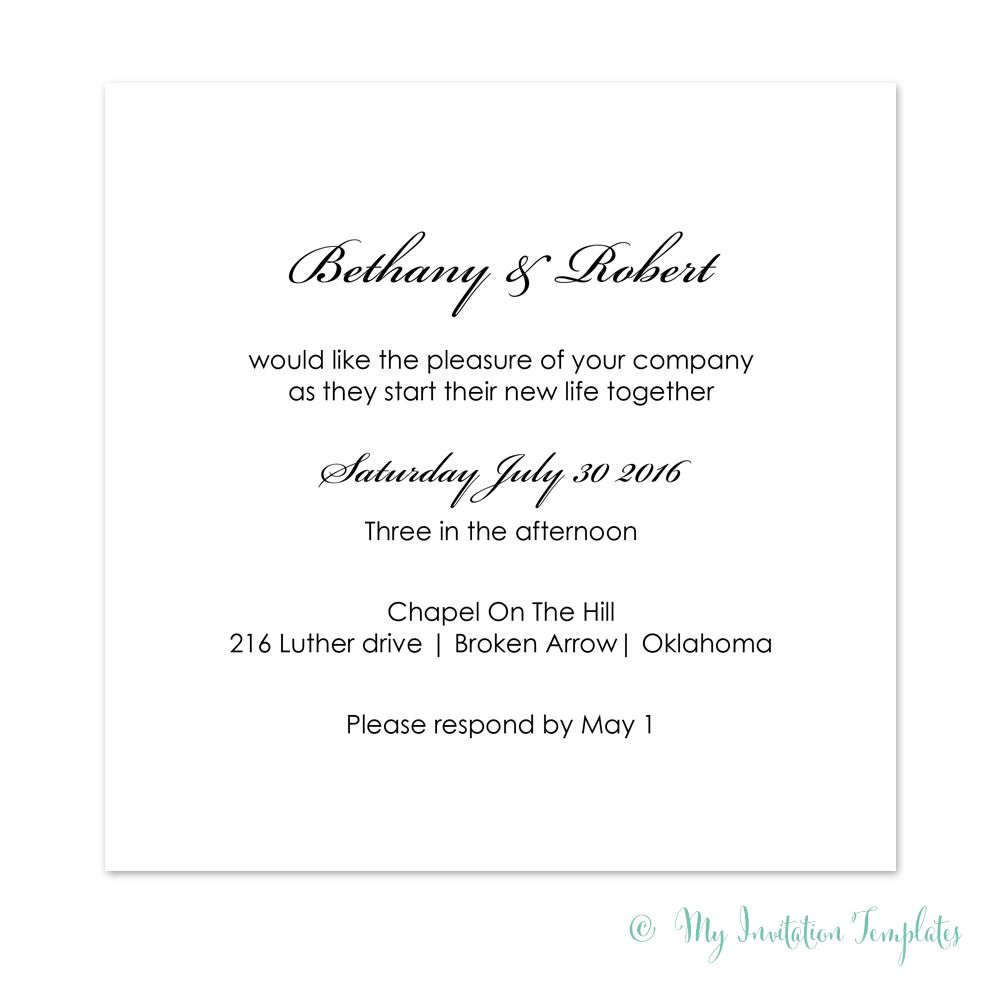 Wedding Invitation Templates Archives