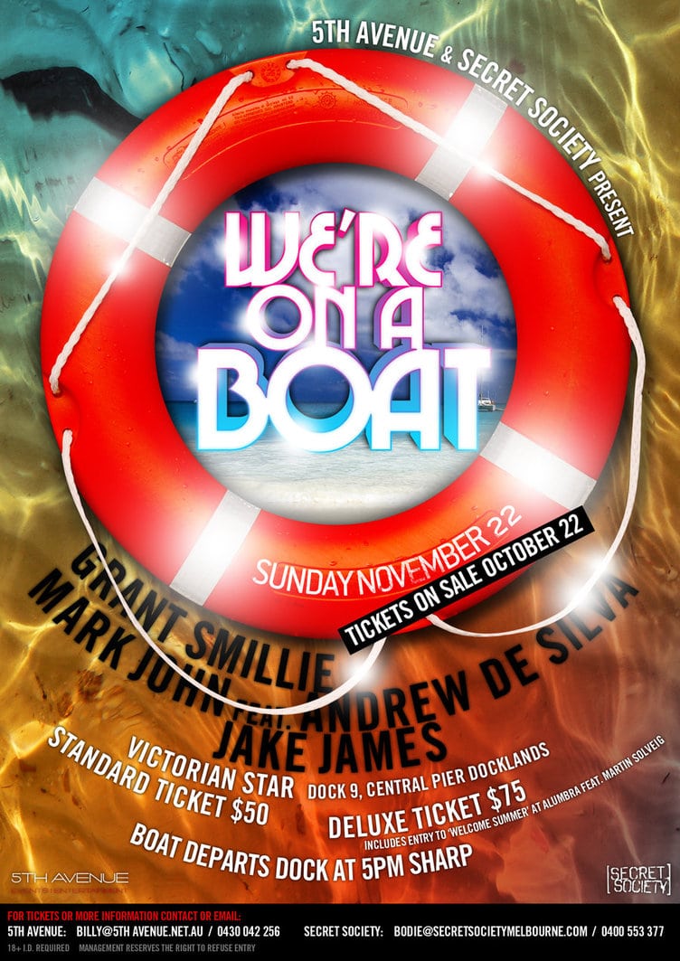 We’re On A Boat Party Poster By Lazwah On Deviantart