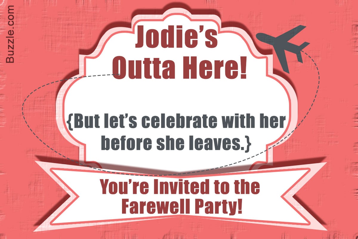 10 Farewell Party Invitation Wordings To Bid Goodbye In Style