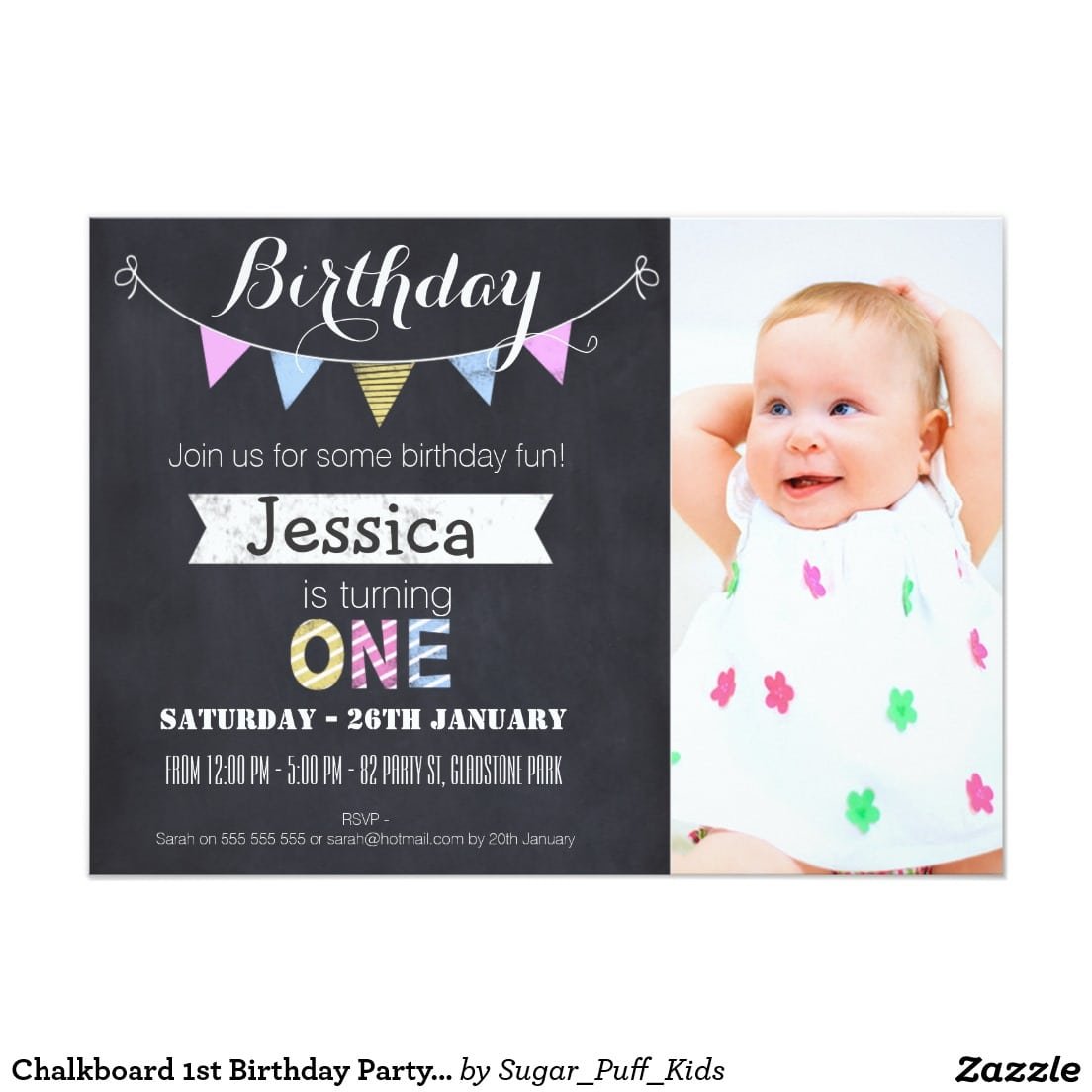 1st Birthday Party Invitations Free Printable