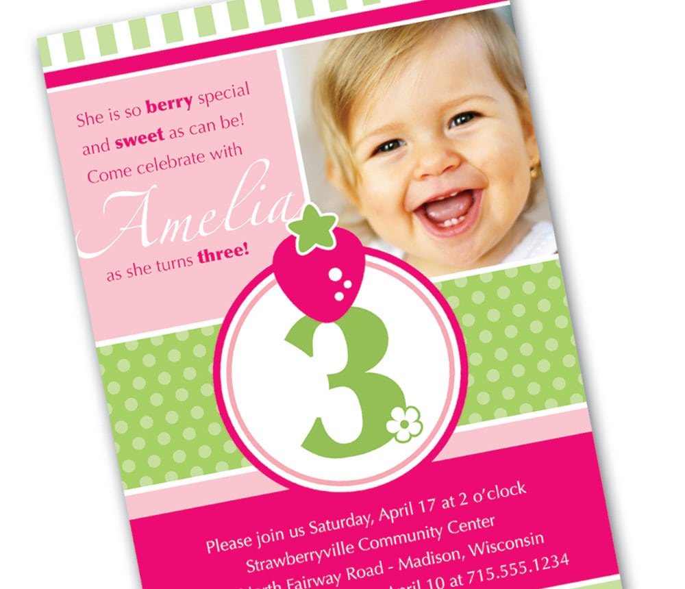 3 Year Old Birthday Party Invitation Wording