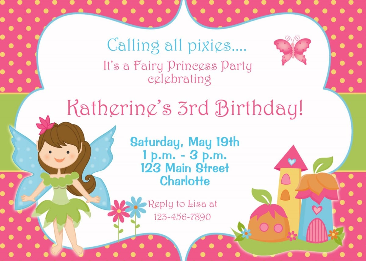 4 Year Old Birthday Invitations