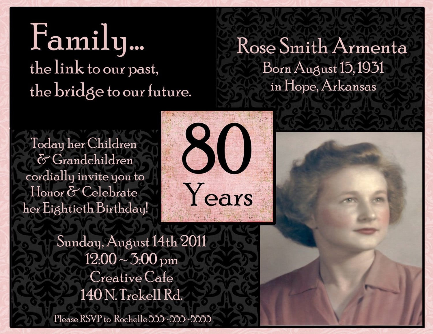 85th Birthday Party Invitations