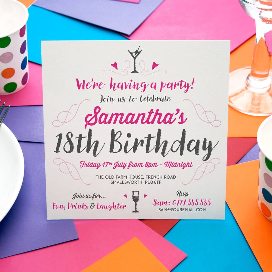 Adult Party Invitations
