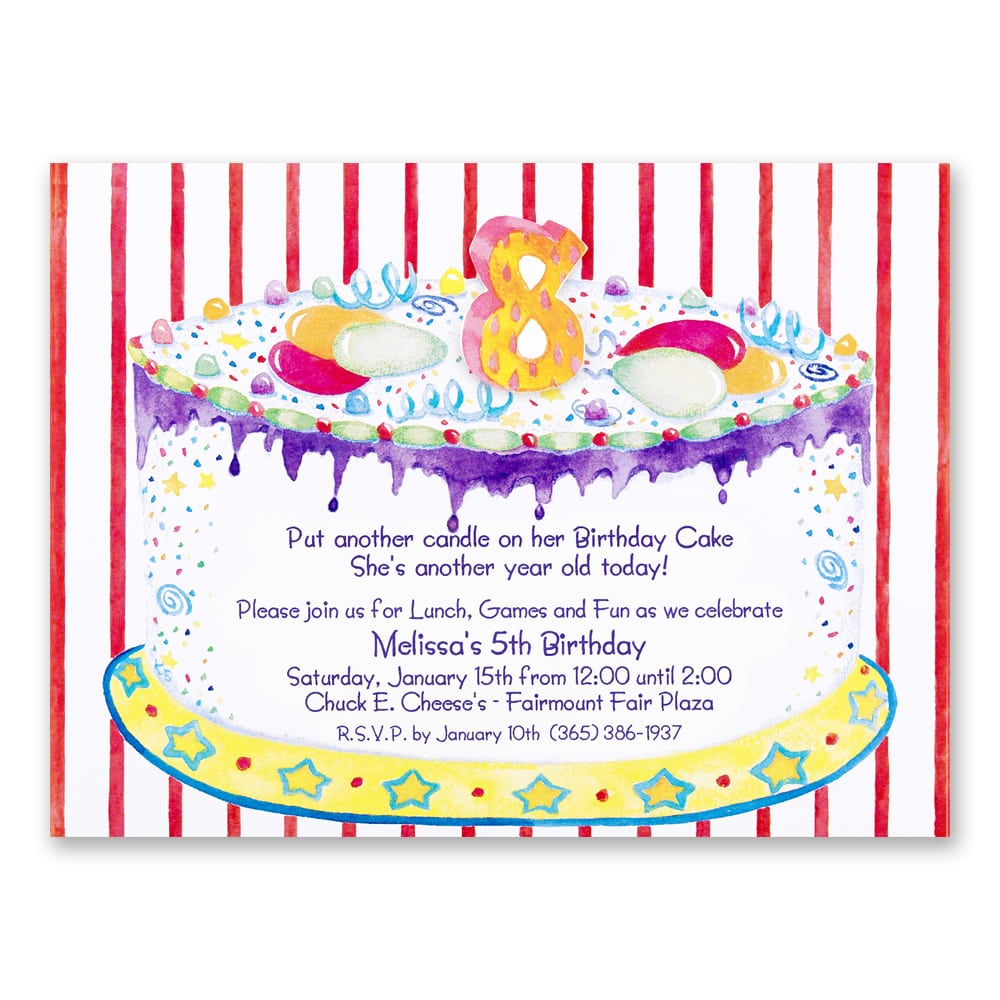 Awesome 8th Birthday Party Invitations Wording