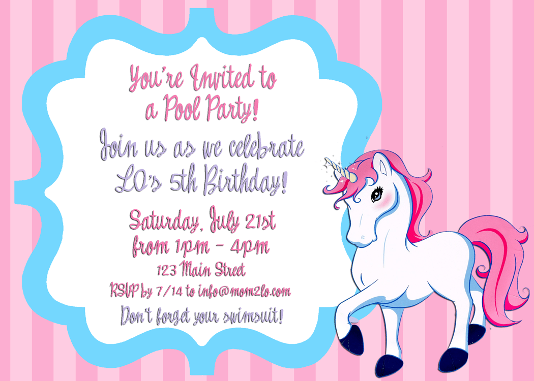Birthday Invitation Examples