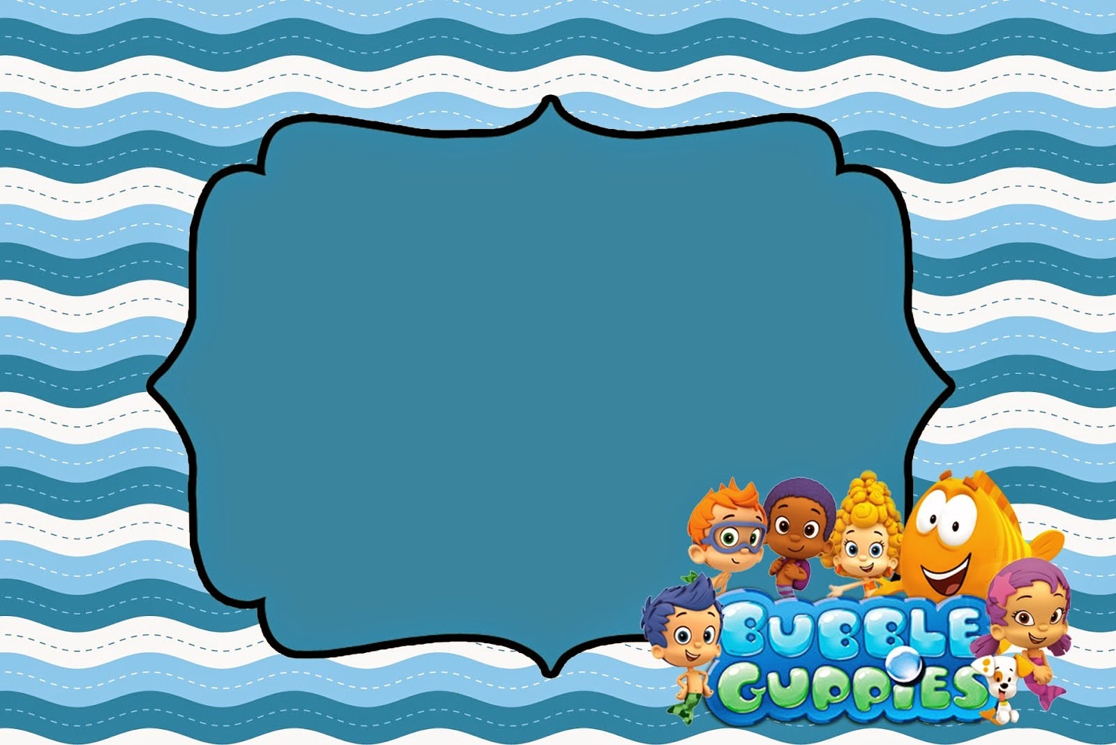 Bubble Guppies Free Printable Invitations