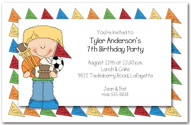 Children's Birthday Party Invitations