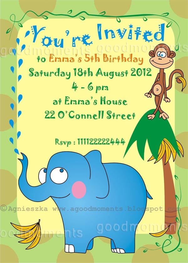 Children’s Birthday Party Invitations