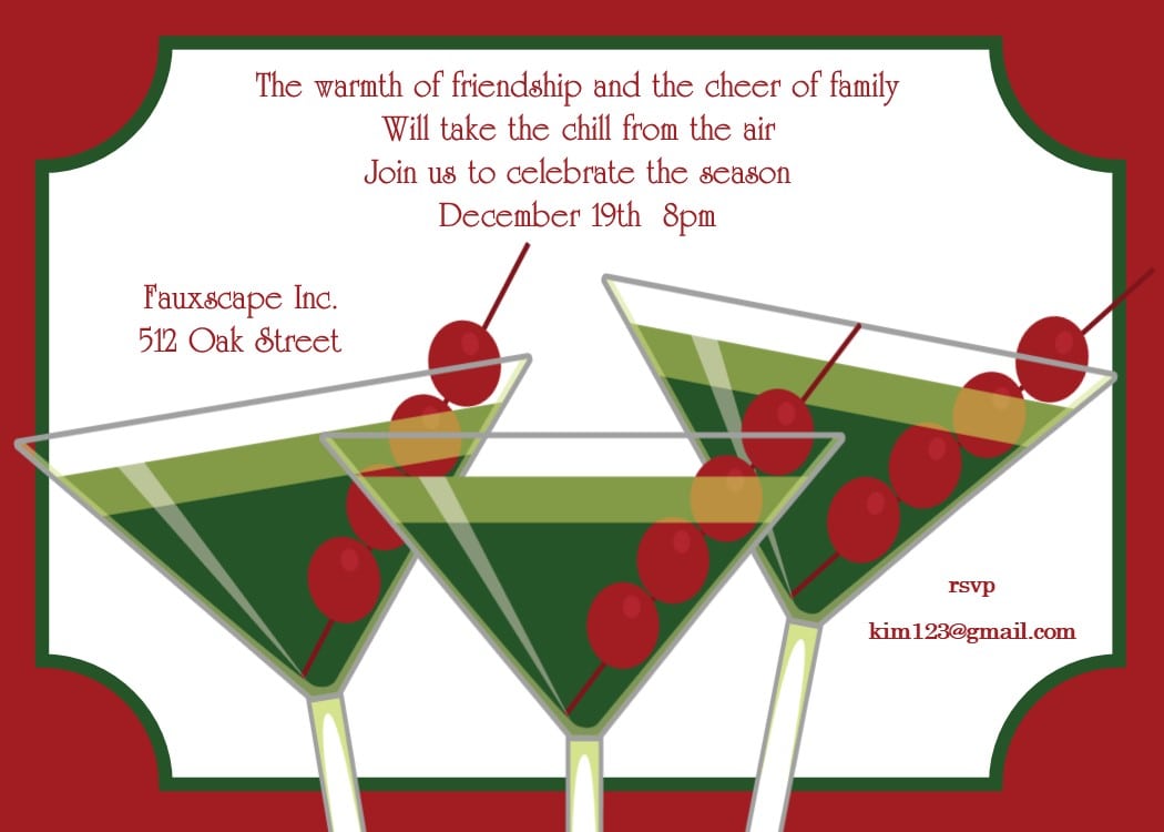 Christmas   Holiday Party Invitations Designs For 2017