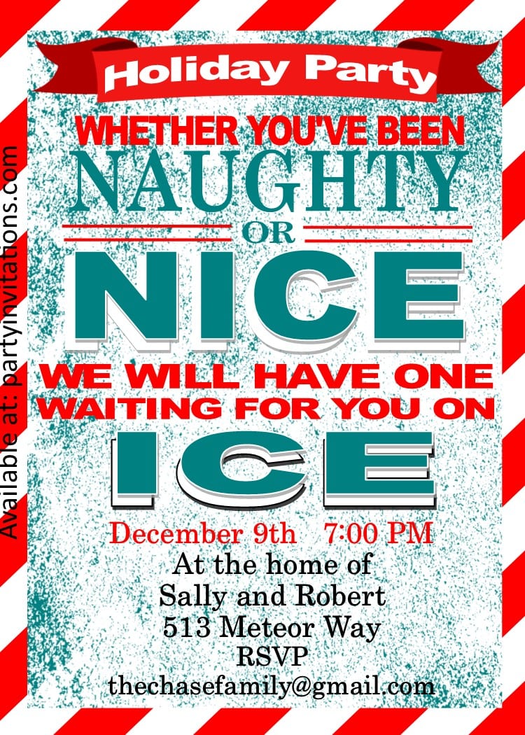 Christmas Cocktail Party Invitations