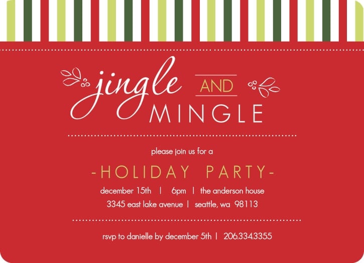 Christmas Party Invitation Templates Free